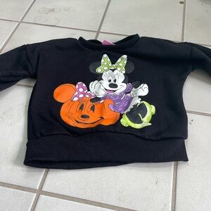 DISNEY Junior Minnie Mouse halloween sweater and matching sweat pants. Size 2T.